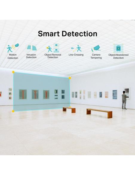 TP-Link VIGI C430 Full-Color Cámara de Videovigilancia de Exterior Tipo Turret 2.8mm 3MP Blanca