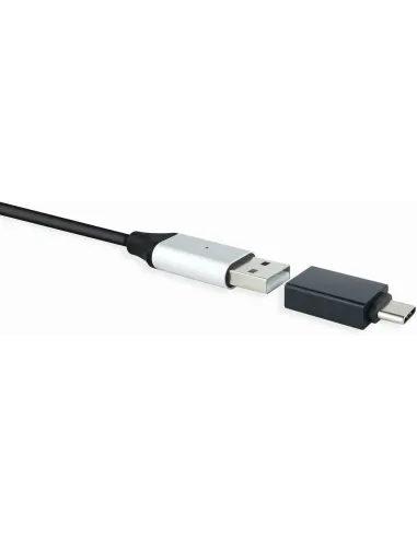 Nanocable Adaptador USB-A 3.1 a USB-C Macho-Hembra Negro