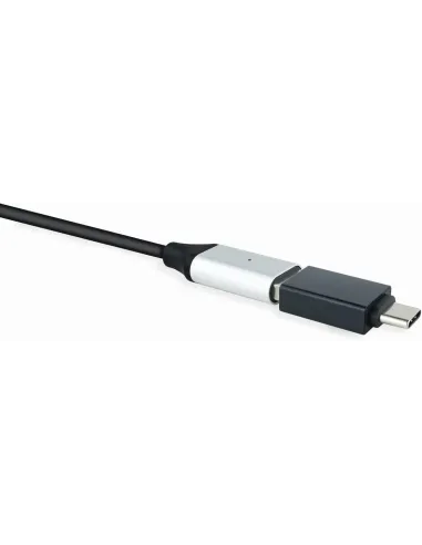 Nanocable Adaptador USB-A 3.1 a USB-C Macho-Hembra Negro