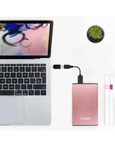 Nanocable Adaptador USB-A 3.1 a USB-C Macho-Hembra Negro
