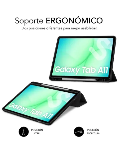 Funda Subblim Clear Shock Case Negra para Galaxy Tab A11+