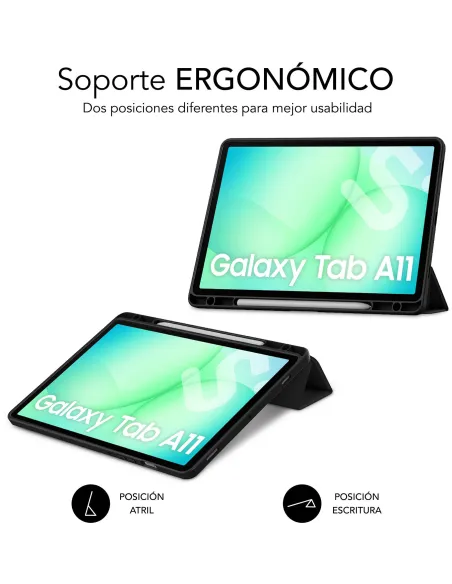Funda Subblim Clear Shock Case Negra para Galaxy Tab A11+