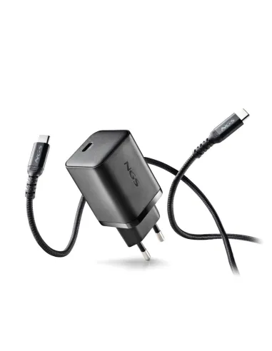 NGS BUD65W-C Cargador USB-C 65W con Cable USB-C Negro