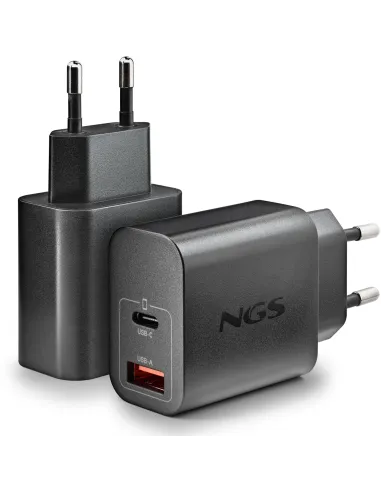 NGS ERA 30W cargador GaN de 2 puertos USB-C y USB-A