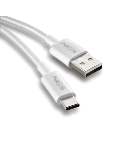 Cable USB-A a USB-C 1 m NGS ZYRO-AC WHITE 15W 480 Mbps