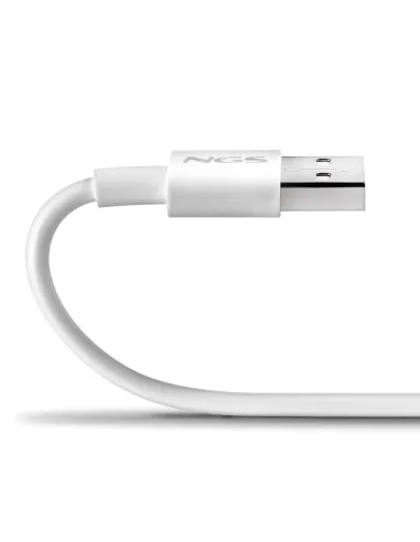 Cable USB-A a USB-C 1 m NGS ZYRO-AC WHITE 15W 480 Mbps