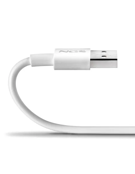 Cable USB-A a USB-C 1 m NGS ZYRO-AC WHITE 15W 480 Mbps