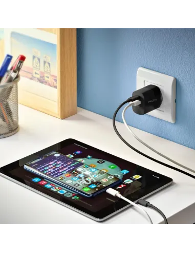 Cable USB-A a USB-C 1 m NGS ZYRO-AC WHITE 15W 480 Mbps