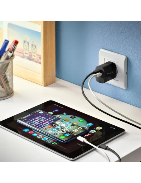 Cable USB-A a USB-C 1 m NGS ZYRO-AC WHITE 15W 480 Mbps