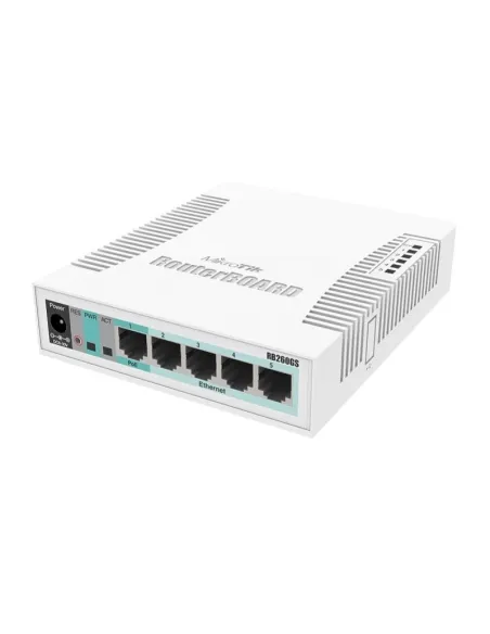 MikroTik RB260GS Switch 5 Puertos Gigabit 1 SFP