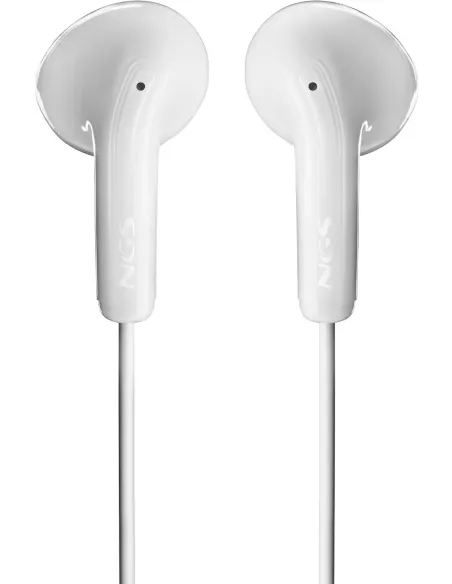 NGS Cross Glide White Auriculares Auriculares de botón con micrófono y control de volumen