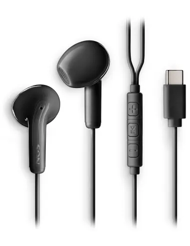 Auriculares intraaurales NGS Cross Glide Black  in-ear