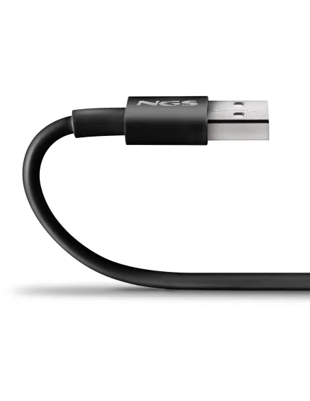 Cable USB NGS ZYRO-AC Black USB-A a USB-C 1m USB 2.0