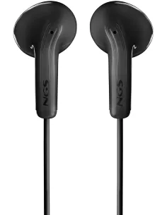 NGS Cross Flip Negros con cable Jack 3.5 mm, Micrófono, Manos Libres y Control de Volumen-MULT64432