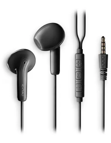 NGS Cross Flip Negros : in-ear con micrófono y jack 3,5 mm