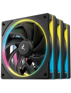 DeepCool FL12 SE Negros Pack 3IN1 120mm 1500RPM ARGB PWM Refrigeración Avanzada-REFR64034