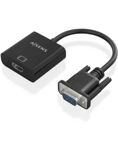 Aisens A115-0873 Conversor SVGA a HDMI 20cm Negro-AAOAAC0219