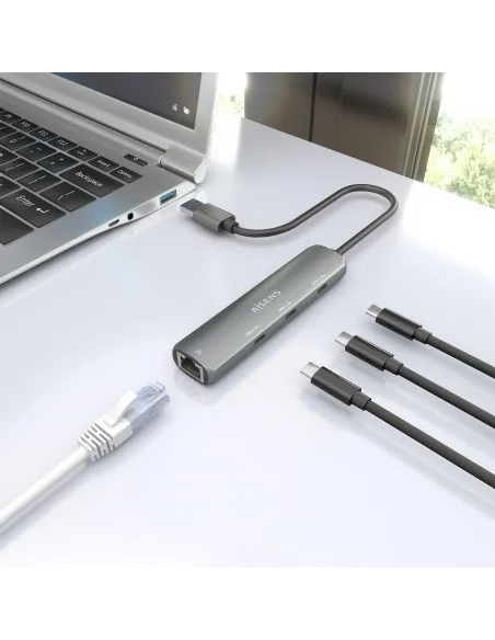 Docking Station Aisens ASUC-4P037-GR