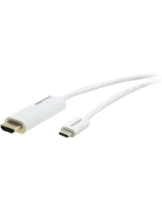 Kramer Electronics C-USBC/HM-15 Cable USB-C a HDMI (Macho-Macho) 4.6M Blanco-1362847