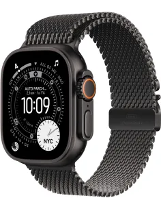 Apple Watch Ultra 3 (GPS + Cellular) 49 mm titanio negro con pulsera Milanese Loop titanio negro (talla S)