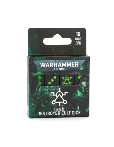 Juego de dados de Culto Destructor Destroyer Cult Dice Necrons Warhammer 40.000