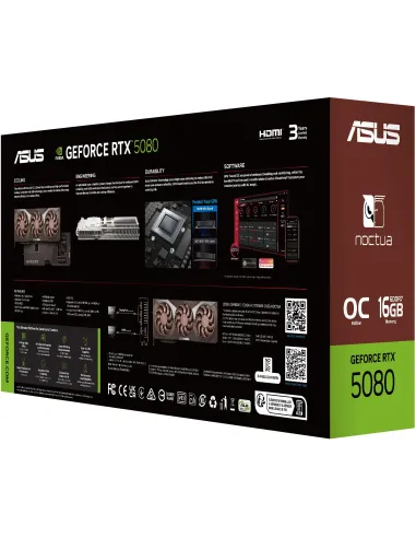 Tarjeta gráfica ASUS GeForce RTX 5080 NOCTUA OC 16GB GDDR7