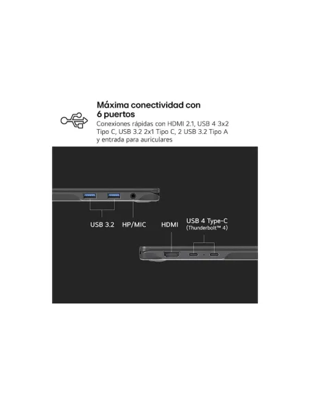 Portátil LG gram 14ZD90T-G.AX88B – 14" WUXGA