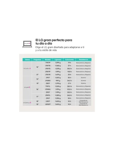 Portátil LG gram 14ZD90T-G.AX88B – 14" WUXGA