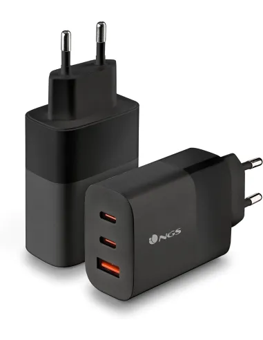 NGS BUD 65W: cargador GaN 65W 2 USB-C + USB-A