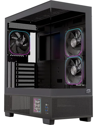 Einarex PRISMA S501D Black RGB Torre ATX con Cristal Templado y USB-C