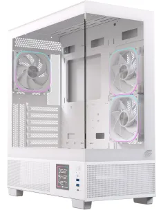 Einarex PRISMA S501D White RGB Torre ATX con Cristal Templado y USB-C-CAJA64414