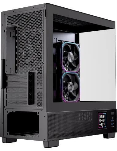Caja micro ATX Einarex PRISMA SM501D RGB Black (USB-C)