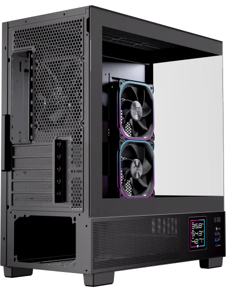 Caja micro ATX Einarex PRISMA SM501D RGB Black (USB-C)