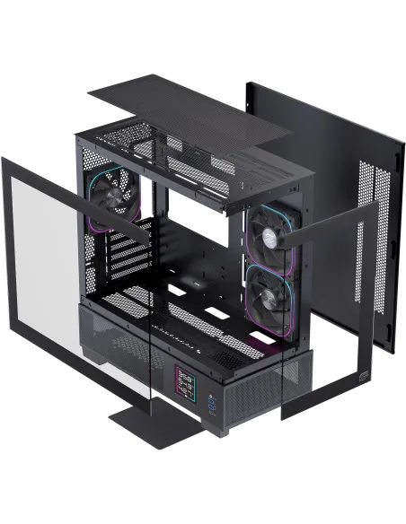 Caja micro ATX Einarex PRISMA SM501D RGB Black (USB-C)