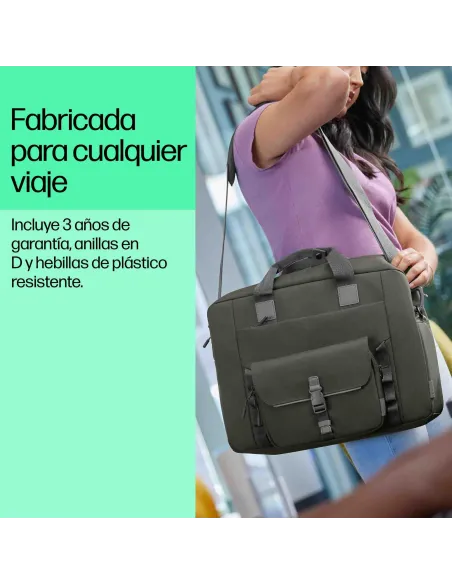 HP Maletín para portátil 15.6" verde/gris