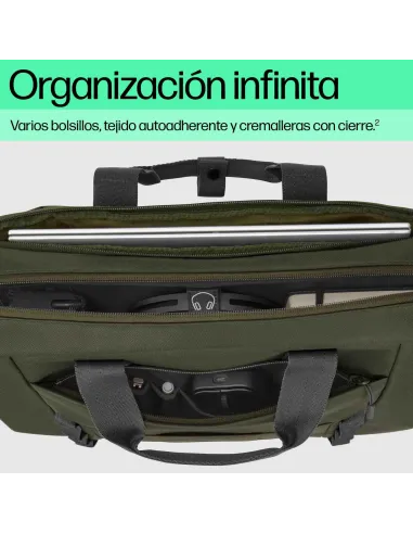 HP Maletín para portátil 15.6" verde/gris