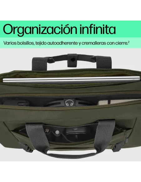 HP Maletín para portátil 15.6" verde/gris