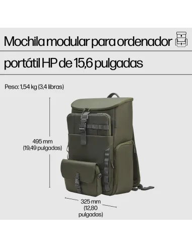 HP Mochila Modular para Portátil 15,6"  Verde/Gris