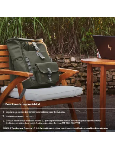 HP Mochila Modular para Portátil 15,6"  Verde/Gris