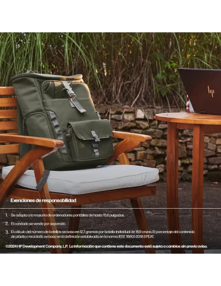 HP Mochila Modular para Portátil 15,6"  Verde/Gris