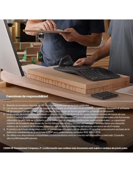 Teclado inalámbrico HP 960 Negro