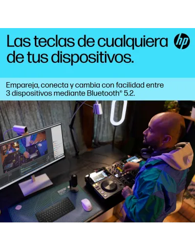 Teclado inalámbrico Bluetooth multidispositivo HP 350 Negro