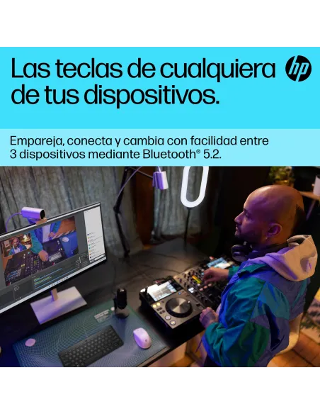 Teclado inalámbrico Bluetooth multidispositivo HP 350 Negro
