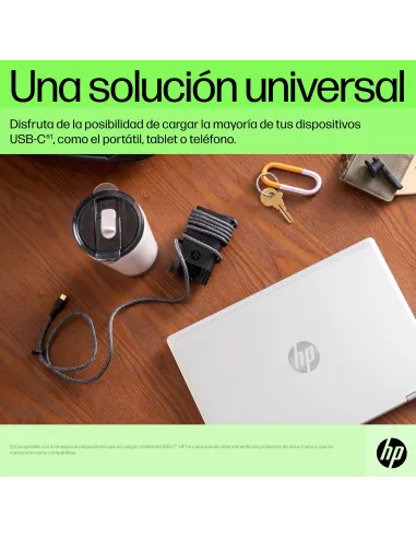 Cargador portátil HP USB-C de 65 W compacto