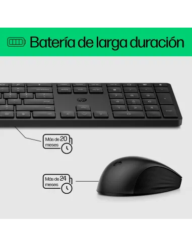 HP 650 combo teclado y ratón inalámbricos negro