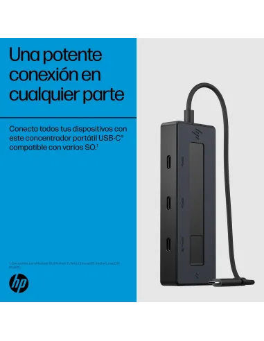 HP hub USB-C multipuerto 4K 10 Gbps