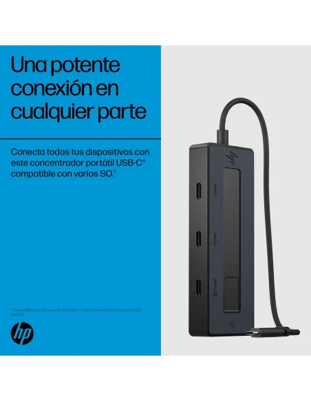 HP hub USB-C multipuerto 4K 10 Gbps