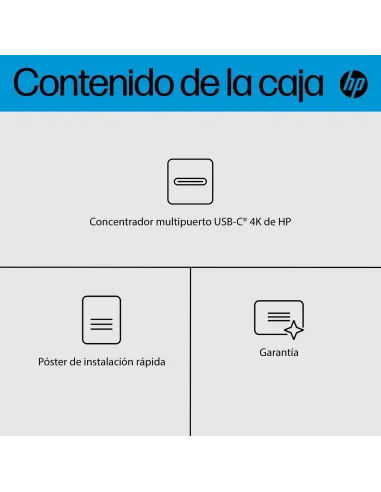 HP hub USB-C multipuerto 4K 10 Gbps
