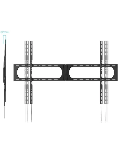 TooQ LP37140F-B: soporte fijo a ras para Televisores XL
