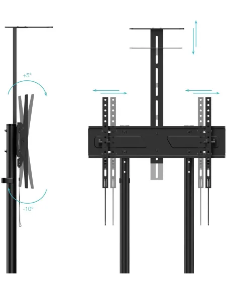 TooQ Nefertiti FS1151M-B soporte de suelo TV